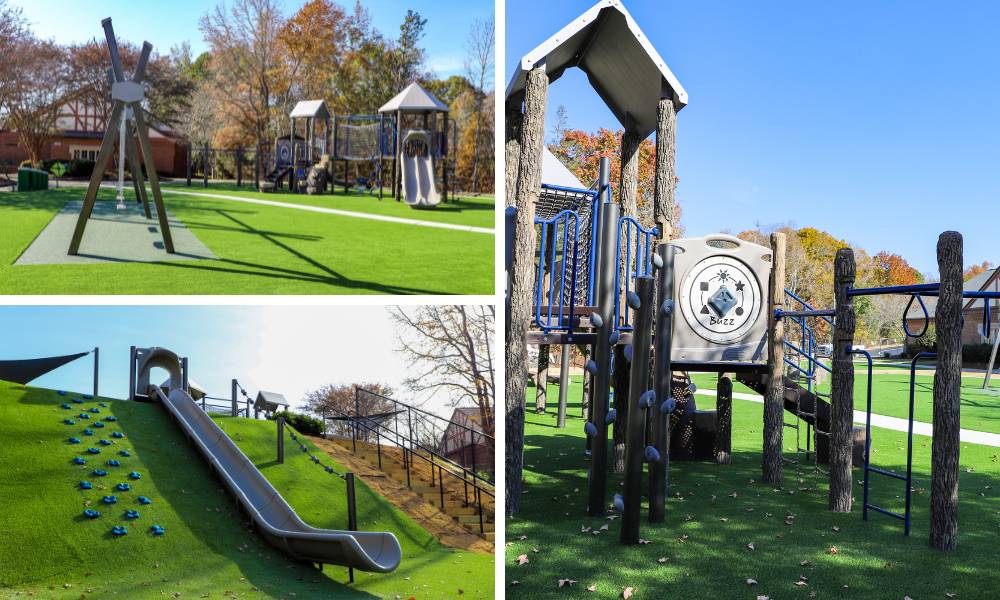 New playground equipment